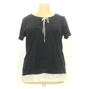 TOMMY HILFIGER TOP W/CROCHET LACE TRIM
